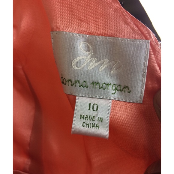 Donna Morgan Special Occasion Peach Chiffon Dress - Picture 8 of 8